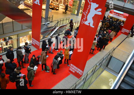 Berlin, Germany. 6th Feb, 2017 - Berlinale international film festival tickets sales start in Berlin, Germany. Credit: Markku Rainer Peltonen/Alamy Live News Stock Photo