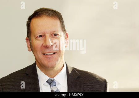 Davenport, Iowa, USA. 20th Dec, 2016. Scott County sheriff-elect Tim Lane talks about his goals when he takes office on January 3rd, 2017. Credit: Kevin E. Schmidt/Quad-City Times/ZUMA Wire/Alamy Live News Stock Photo