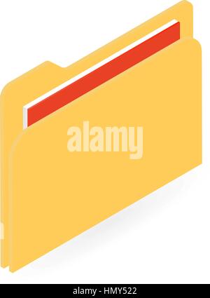 File Folder. Vector illustration . Stock Vector