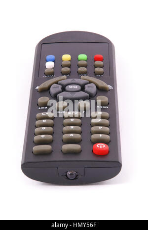 Remote control for TV isolated on white background. Photo with clipping path Stock Photo