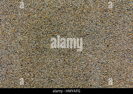 Detail of gravel floor Texture, Small stones in concrete wall Stock Photo