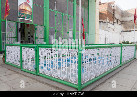 Badshahi Ashurkhana (built in 1594) is a mourning place for shias during the festival of Moharram near Charminar in Hyderabad, India. It is a house of Stock Photo