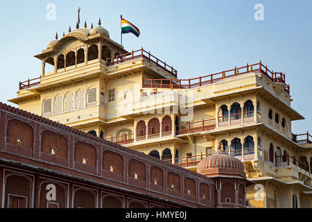 Chandra Mahal building, City Palace, Jaipur, Rajasthan, India Stock Photo