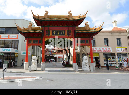 Gateway to Chinatown in Adelaide, Australia. Stock Photo