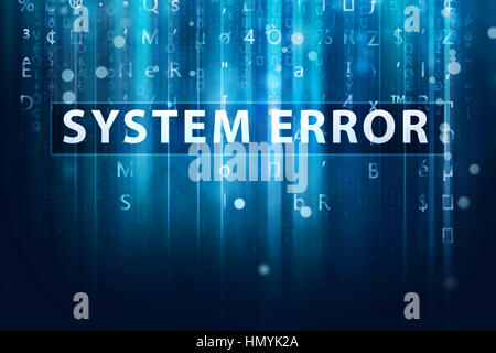 system error background Stock Photo