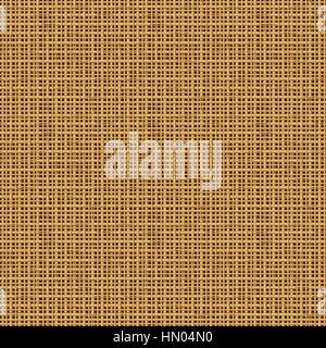 Seamless burlap or canvas texture background, or repeat pattern. Vector and high res JPG. Stock Vector