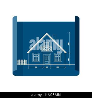 Blueprint icon Stock Vector