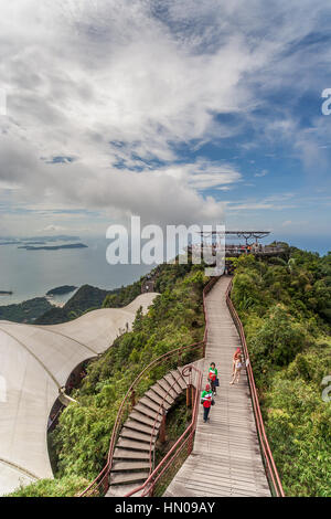 Viewing platform on the top of Langkawi island, Malaysia Stock Photo