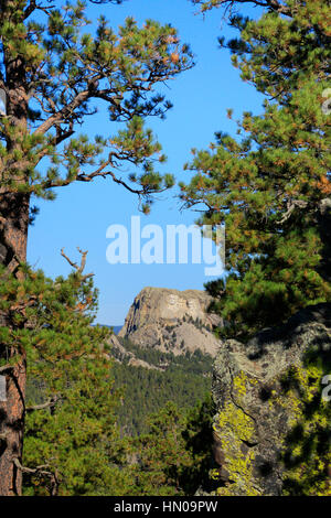 Mt Rushmore from Norbeck Overlook, Iron Mountain Road, Peter Norbeck ...