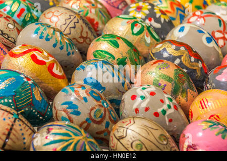 Easter eggs in many different colors of the Kiev Pechersk Lavra Stock Photo
