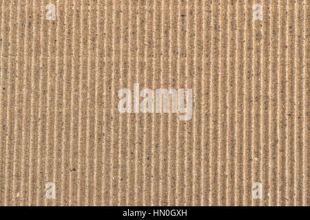 A very close view of recycled corrugated cardboard. Stock Photo