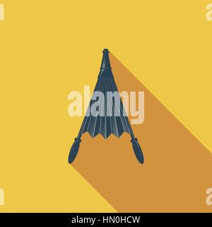 Belows icon. Flat vector related icon with long shadow for web and mobile applications. It can be used as - logo, pictogram, icon, infographic element Stock Vector