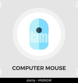 Computer Mouse icon vector. Flat icon isolated on the white background. Editable EPS file. Vector illustration. Stock Vector