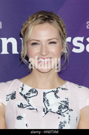 Beth Riesgraf arrives at the NBCUniversal Summer Press Day 2015 on April 2, 2015 in Pasadena, California. Photo by Francis Specker Stock Photo