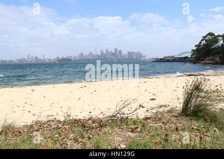 Athol Beach, Athol Bay, Mosman on Sydney harbour. Stock Photo