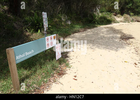 Athol Beach, Athol Bay, Mosman on Sydney harbour. Stock Photo