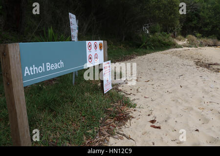 Athol Beach, Athol Bay, Mosman on Sydney harbour. Stock Photo