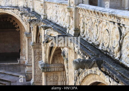 Gargoyles in the Jeronimos Monastery in Lisbon, Portugal Stock Photo