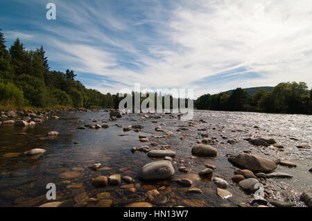 The River Spey at Aberlour in Morayshire Scotland