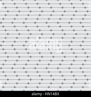 Seamless pattern. Classic geometric texture with repeating geometric shapes. Line. Rhombus. Wave. Monochrome. Backdrop. Web. Vector illustration Stock Vector