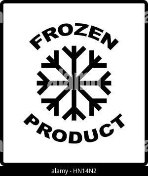 Keep frozen. Storage in Refrigerator and Freezer packaging symbol on a corrugated cardboard box. For use on cardboard boxes, packages and parcels. Vec Stock Vector