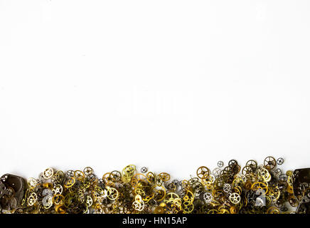 The clockwork is isolated,The clockwork is isolated Stock Photo