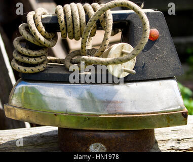 Old iron retro background Stock Photo