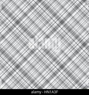 Monochrome grey seamless checkered pattern Tartan diagonal ornament Geometric background Stock Vector