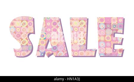 Sale banner. Big summer sale skicker over pink background Stock Vector