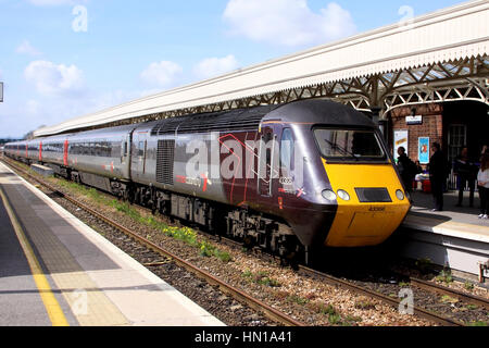 Cross Country Trains Class 43 43366 High Speed Traint HST Powercar at Taunton Station,England Stock Photo