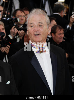 Bill Murray arrives at the opening night premiere of 'Moonrise Kingdom' at the 65th Cannes Film Festival in Cannes, France on May 16, 2012. Photo by Francis Specker Stock Photo