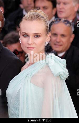 Diane Kruger arrives at the opening night premiere of 'Moonrise Kingdom' at the 65th Cannes Film Festival in Cannes, France on May 16, 2012. Photo by Francis Specker Stock Photo
