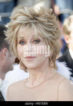 Jane Fonda arrives at the opening night premiere of "Moonrise Kingdom" at the 65th Cannes Film Festival in Cannes, France on May 16, 2012. Photo by Francis Specker Stock Photo