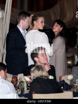 Bar Refaeli at a partry on a yacht in Cannes, France on May 17, 2011. Photo by Francis Specker Stock Photo