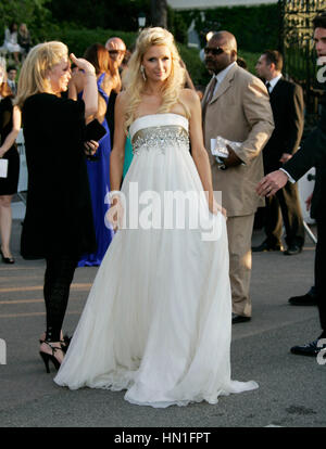 Paris Hilton arrives for the amfaR fundraising dinner at the Hotel Du Cap in Antibes, France on May 20, 2010. Photo by Francis Specker Stock Photo