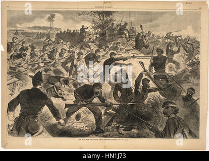 Winslow Homer -   The War for the Union, 1862 -- A bayonet charge Stock Photo