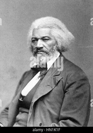 FREDERICK DOUGLASS (1818-1895) African-American social reformer about 1874. Stock Photo