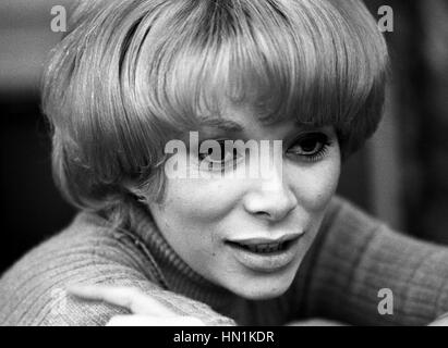 French actress Mireille Darc, photographed in 1969. Stock Photo