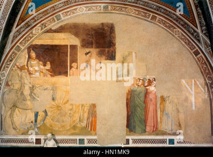 Maso di Banco 1335-40 Fresco from Santa Croce, Florence 02 Stock Photo