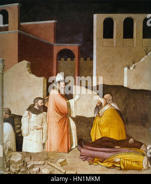 Maso di Banco fresco from Santa Croce Detail 1335-40 Stock Photo