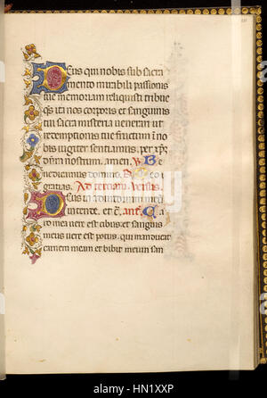 Master of Isabella di Chiaromonte - Leaf from Book of Hours - Walters W328111R - Open Obverse Stock Photo