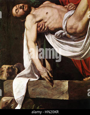 Michelangelo Merisi da Caravaggio - The Entombment (detail) - WGA04149 Stock Photo