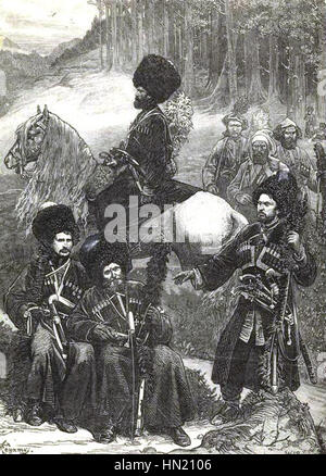 Natives of the Caucasus, north of Mingrelia (A) Stock Photo