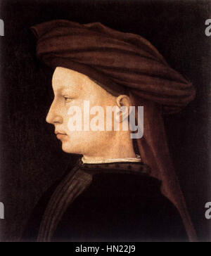 Masaccio - Profile Portrait of a Young Man - WGA14217 Stock Photo