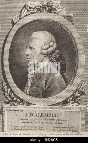 Maleuvre, Pierre - (1740-1803) - Jean le Rond d'Alembert (1717-1783) Stock Photo