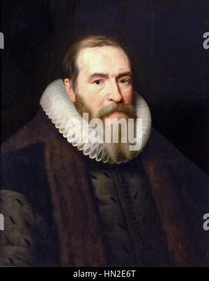 Michiel Jansz van Miereveld (attr) - Portret van Johan van Oldenbarnevelt Stock Photo