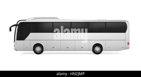 Coach Bus Isolated Stock Photo