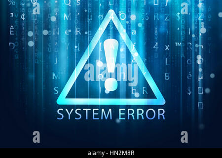 system error background Stock Photo