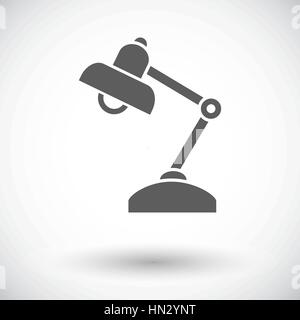 Reading-lamp. Single flat icon on white background. Vector illustration. Stock Vector