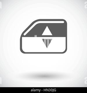 Window lift. Single flat icon on white background. Vector illustration. Stock Vector